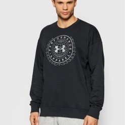 Flash Sale 🧨 Εκπτωση 😉 Under Armour Άνδρες Μπλούζες Χωρίς Φερμουάρ Μπλούζα Rivel Fleece Alma Mater 1366298 Μαύρο Loose Fit 🧨 🎉