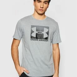 Best Pirce 🛒 Προϋπολογισμός 🥰 Under Armour Άνδρες T-shirts T-Shirt Ua Boxed Sportstyle 1329581 Γκρι Loose Fit 🔥 🔥