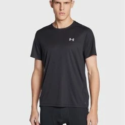 Τοπ 10 🎁 Συμφωνίες 🎁 Under Armour Άνδρες Μπλουζάκια Τεχνικά Φανελάκι τεχνικό Ua Speed Stride 2.0 1369743 Μαύρο Regular Fit ✔️ 👍