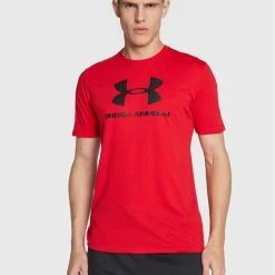 Προϋπολογισμός ⭐ Συμφωνίες 😍 Under Armour Άνδρες T-shirts T-Shirt Ua Sportstyle Logo 1329590 Κόκκινο Loose Fit ❤️ ✔️