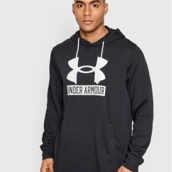 ΧΟΝΔΡΙΚΟ ΕΜΠΟΡΙΟ 🔔 Καλύτερη πώληση 💯 Under Armour Άνδρες Μπλούζες Χωρίς Φερμουάρ Μπλούζα Ua Rival Terry Logo 1370390 Μαύρο Loose Fit 🛒 🎁