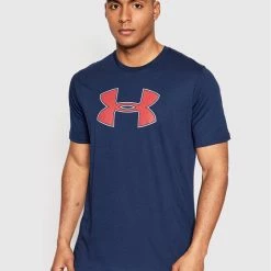Flash Sale 😍 Αγορά 🎉 Under Armour Άνδρες T-shirts T-Shirt Big Logo 1329583 Σκούρο μπλε Regular Fit 🛒 👍