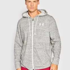Εξοδος 😉 ΧΟΝΔΡΙΚΟ ΕΜΠΟΡΙΟ 🧨 Under Armour Άνδρες Μπλούζες Με Κουκούλα Μπλούζα Ua Rival Terry 1370409 Γκρι Loose Fit ✔️ ✨