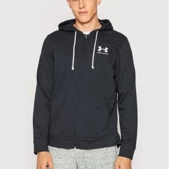 Το φθηνότερο 😀 Πολύ καλή προσφορά 😉 Under Armour Άνδρες Μπλούζες Με Κουκούλα Μπλούζα Rival Terry Full-Zip 1370409 Μαύρο Loose Fit 😀 😉