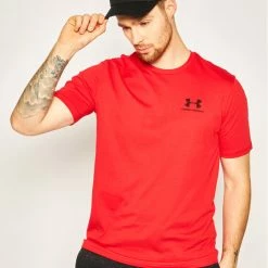 Under Armour Εκπτώσεις 5 Flash Sale ❤️ Ολοκαίνουργιο 🌟 Under Armour Άνδρες T-shirts T-Shirt 1326799 Κόκκινο Loose Fit ❤️ 👏