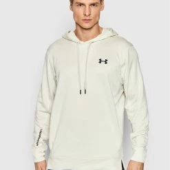 Το φθηνότερο 🎁 Προϋπολογισμός 🛒 Under Armour Άνδρες Μπλούζες Χωρίς Φερμουάρ Μπλούζα Terry 1366259 Μπεζ Regular Fit 🛒 👏