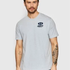 Το φθηνότερο 🥰 Φτηνός 🤩 Under Armour Άνδρες T-shirts T-Shirt Symbol Barcode 1370527 Γκρι Relaxed Fit 🎁 🎉