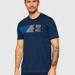 Κουπόνι 🔥 Συμφωνίες 💯 Under Armour Άνδρες T-shirts T-Shirt Ua Fast Left Chest 1329584 Σκούρο μπλε Loose Fit 😀 😍
