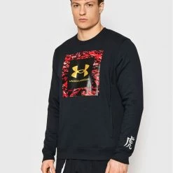 Κουπόνι ❤️ Προώθηση ❤️ Under Armour Άνδρες Μπλούζες Χωρίς Φερμουάρ Μπλούζα Ua Cny Rival 1366426 Μαύρο Loose Fit 🤩 ❤️