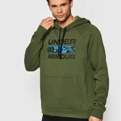 ΧΟΝΔΡΙΚΟ ΕΜΠΟΡΙΟ 😉 Best Pirce 🥰 Under Armour Άνδρες Μπλούζες Χωρίς Φερμουάρ Μπλούζα Ua Rival Signature 1366363 Πράσινο Relaxed Fit ✔️ ✔️