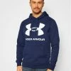 Αγορά ⌛ Φτηνός 🛒 Under Armour Άνδρες Μπλούζες Χωρίς Φερμουάρ Μπλούζα Ua Rival Fleece Big Logo 1357093 Σκούρο μπλε Loose Fit 😉 🌟 -Under Armour Εκπτώσεις unnamed file 511
