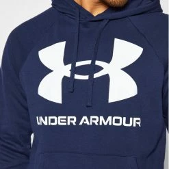 Αγορά ⌛ Φτηνός 🛒 Under Armour Άνδρες Μπλούζες Χωρίς Φερμουάρ Μπλούζα Ua Rival Fleece Big Logo 1357093 Σκούρο μπλε Loose Fit 😉 🌟 -Under Armour Εκπτώσεις unnamed file 514