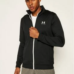 Αγορά 😉 Φτηνός 🛒 Under Armour Άνδρες Μπλούζες Με Φερμουάρ Μπλούζα Ua Sportstyle Tricot 1329293 Μαύρο Regular Fit ✔️ 🤩