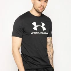 Καλύτερη πώληση ✔️ Κουπόνι 💯 Under Armour Άνδρες T-shirts T-Shirt Ua Sportstyle Logo 1329590 Μαύρο Regular Fit 😉 💯