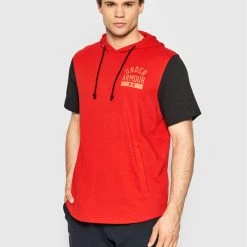 Καλύτερη πώληση ✔️ Κουπόνι ❤️ Under Armour Άνδρες Μπλούζες Χωρίς Φερμουάρ Μπλούζα Ua Rival Fleece Big Logo 1370398 Κόκκινο Regular Fit ⭐ ⭐